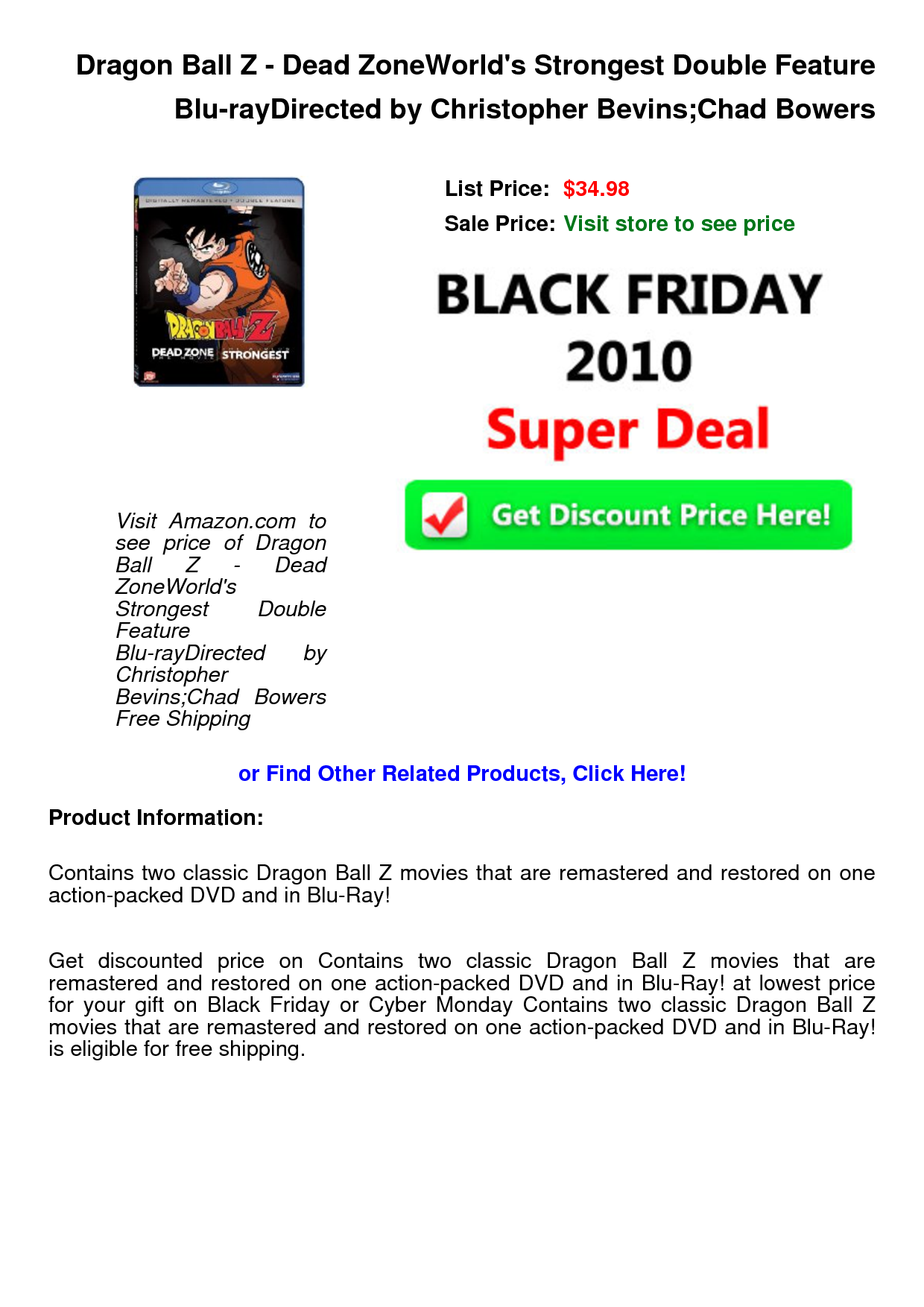 Black Friday Double Feature!