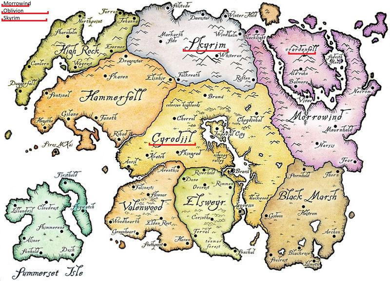 Skyrim Contains Both Cyrodiil and Morrowind