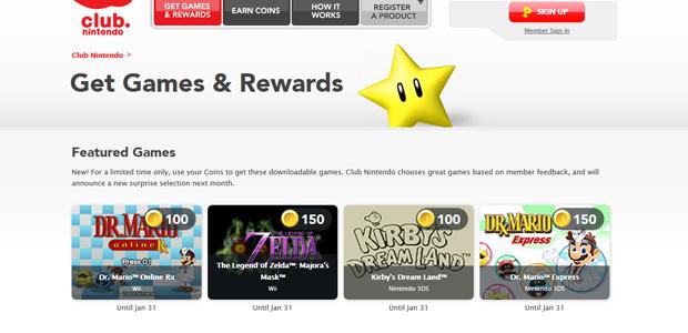 Games Available on Club Nintendo?