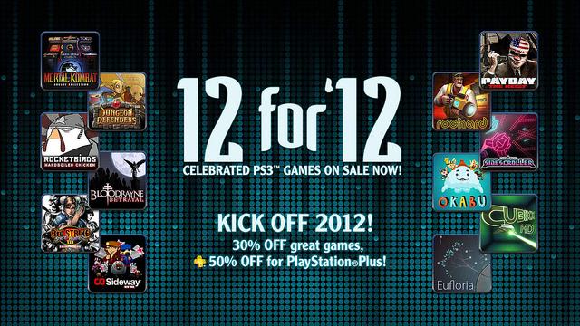 Sony's "12 for '12" Promotion is Live