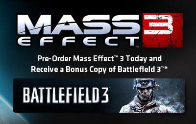UPDATE: Pre-Order Mass Effect 3 on Origin, Get Battlefield 3 Free
