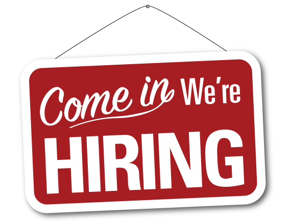 We're Hiring! Apply Within
