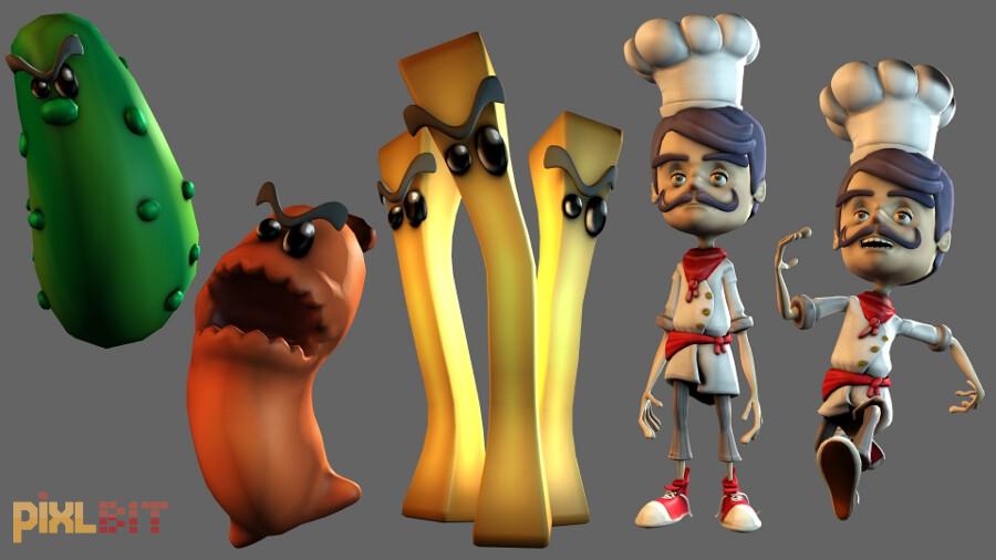 BurgerTime World Tour Review Screenshot