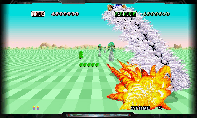 3D Space Harrier Review Screenshot